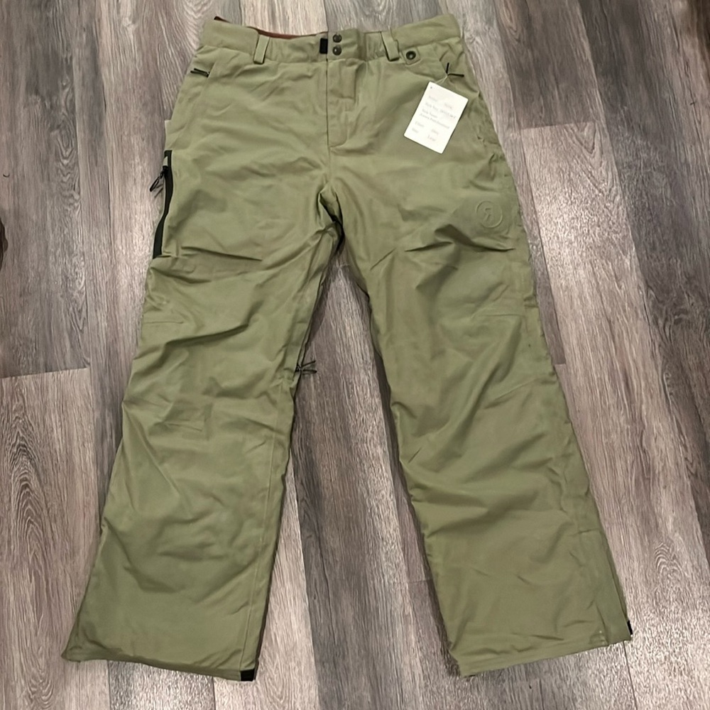 RIDE SNOWBOARDS Men's AURORA Shell Pants - Olive - Large - NWT